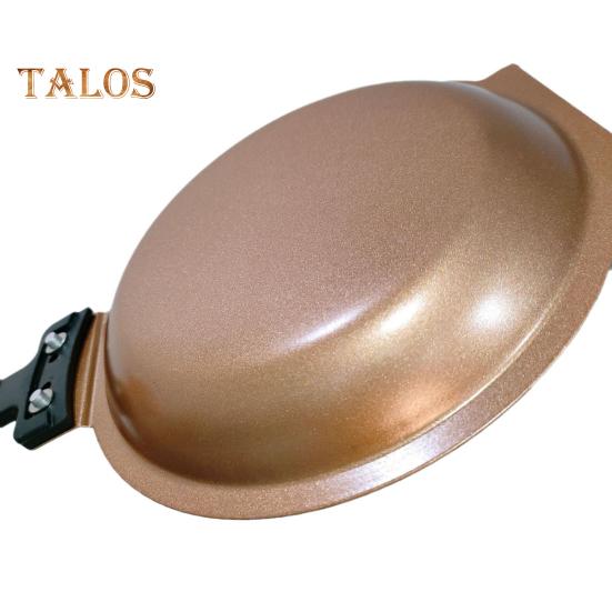 Double-Sided Pancake Pan with Lid Nonstick Reversible Cake Pan for Perfect Pancakes Stainless Steel Flip Master Pan for Fluffy Omelettes Breakfast