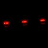 4pcs Stainless Red LED Rear Clearance ID Marker Light Bar Fit for Truck Trailer Pickup Boat Tail Lamp 12V 3W IP67