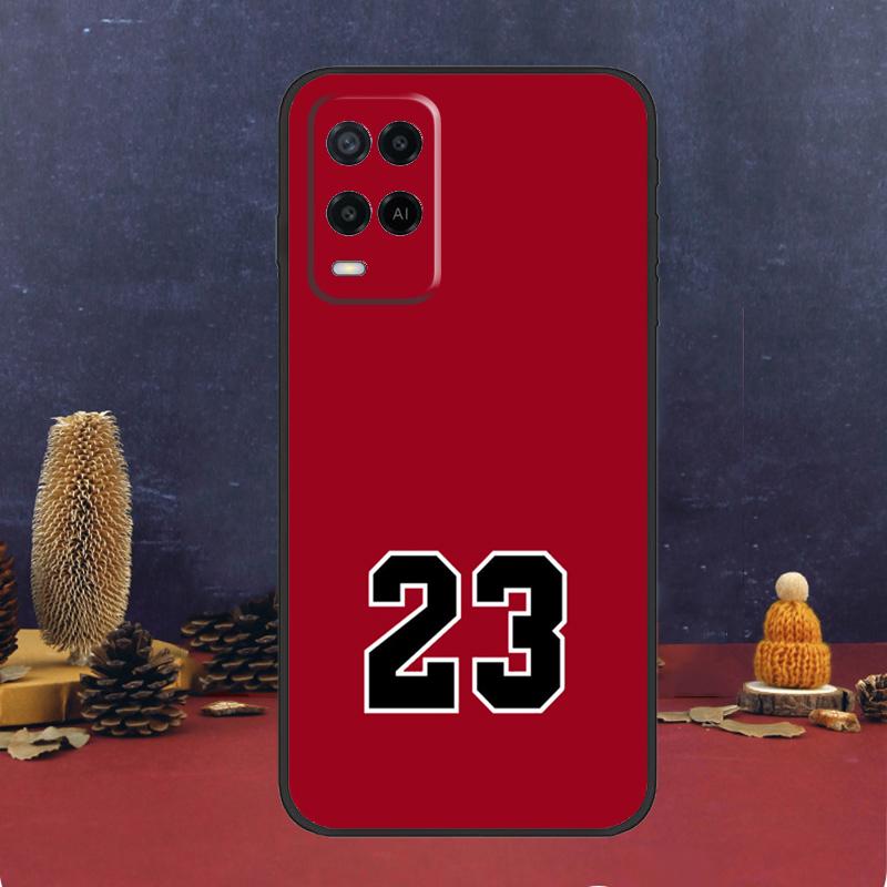 Basketball Number 23 Case For Oppo A60 A80 A40 A6 A5 Pro A15 A16 A17 A57 A94 A74 A54 A76 A96 A18 A38 A58 A78 A98