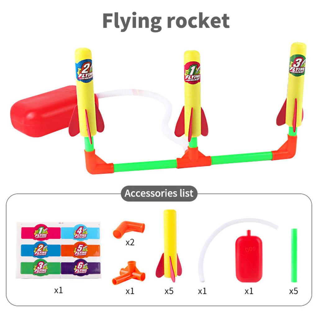 Cheap Robust Rocket Launcher [up To 100 Feet] 5 Foam Rockets And