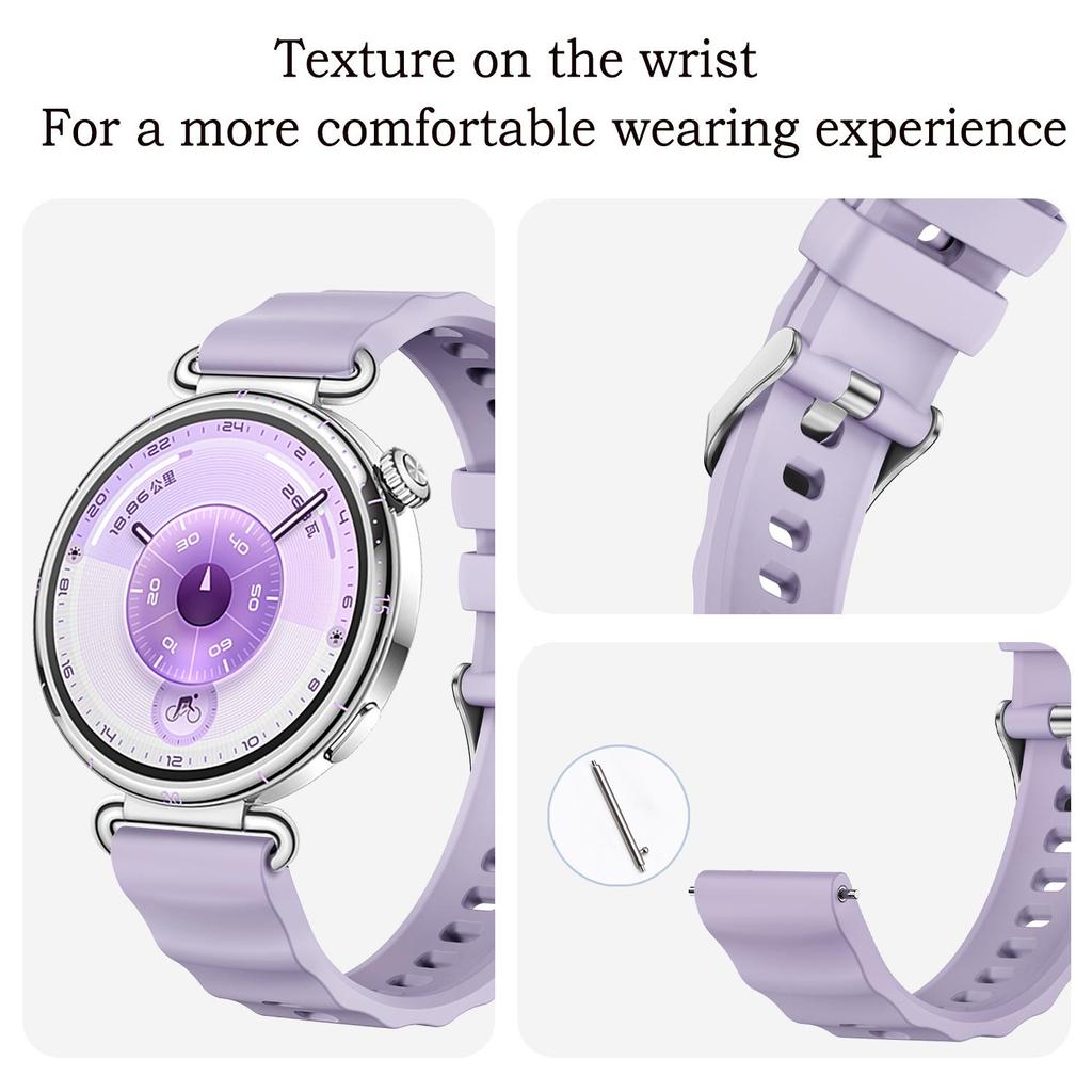 18mm Silicone Strap For Huawei Watch GT6 41mm Soft Sport WristBand for HUAWEI Watch GT4 GT5 41mm/GT5 Pro 42mm Watchband Bracelet
