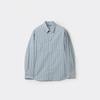 Grey Oversized Striped Shirt C9saw25201gyx