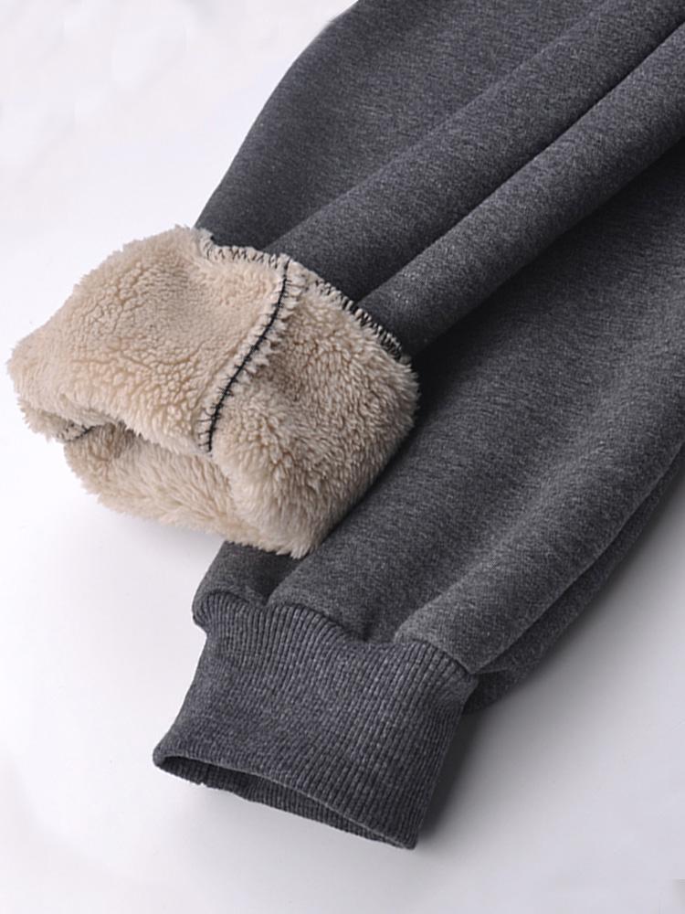 Winter Thick Warm Fleece Sweatpants Men Joggers Sportswear Casual Track Pants Plus Size