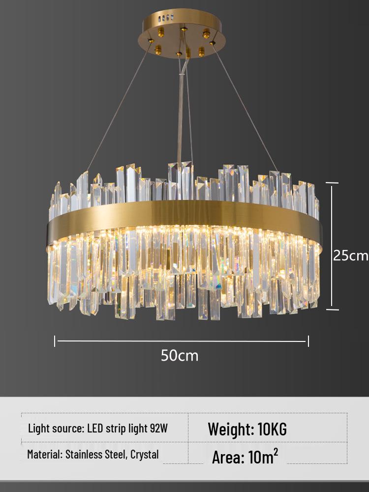 Lampadario di Cristallo Minimalista Nordico 2022 per Soggiorno, Camera da Letto, Sala da Pranzo