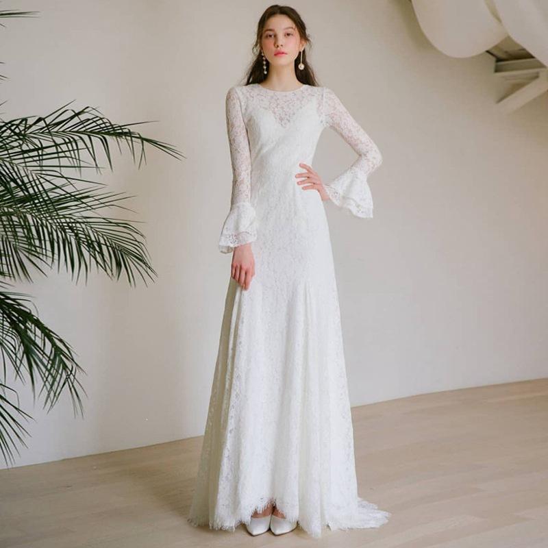 Light Wedding Dress Bridal Slim Fit