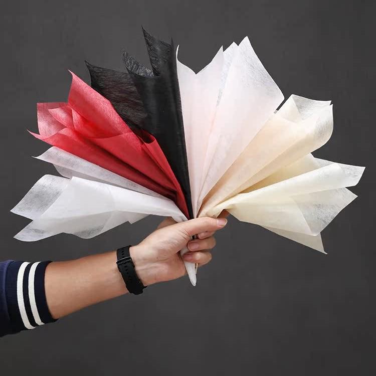 Fresh Flower Milk Cotton Paper for Bouquet Wrapping and DIY Floral Art