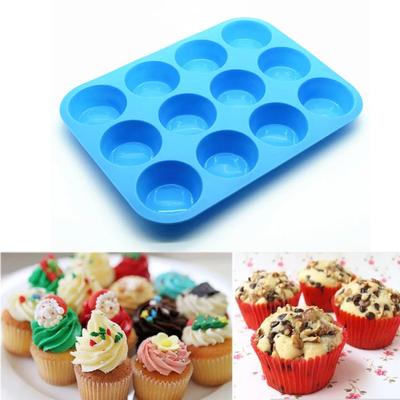 12 Tassen Silikon Halbkugel Sphäre Form Schokolade Muffin Cupcake Kuchenform DIY Backen Dekoratives Küchen Kuchenform Werkzeug