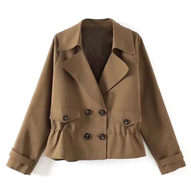Jaquetas Curtas Femininas de Primavera e Outono Estilo Atualizado Feminino Pequena e Temperamental Jaqueta Corta Vento Feminina Jaquetas Femininas