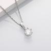 Simple Solitaire Zircon Necklace Elegant Valentine’s Day Gift Jewelry