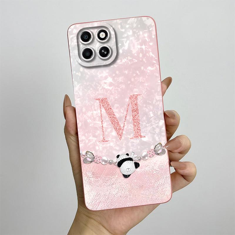 Für Infinix Smart 6 HD Hülle Smart 6HD Handyhülle X6512 Mode Krone Buchstaben Vollpaket Matt Anti-Drop Weiche Schutzhülle