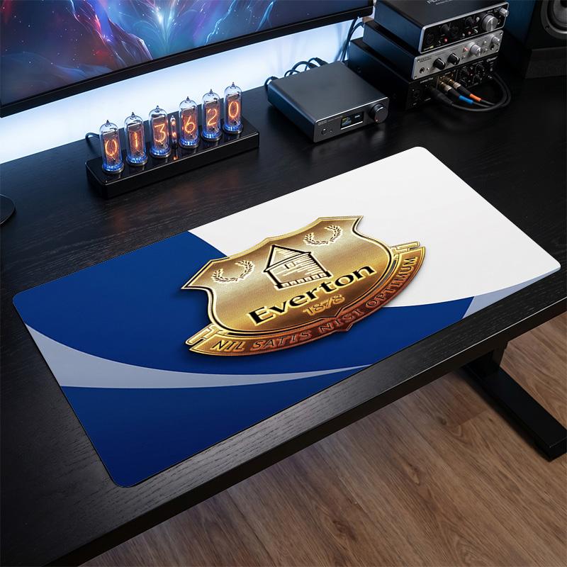 Tappetino per Mouse Grande Stampa Calcio Everton, Tappetino Esteso Antiscivolo per Scrivania da Gioco per Ufficio Casa