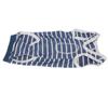 Dog Recovery Suit Stretchy Breathable Adjustable Collar Stripe Pet Post Surgery Shirt for Abdominal