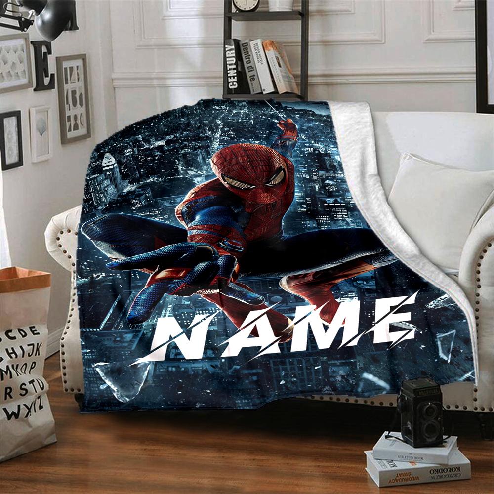 Custom Name "Venom Love Heart Theme" blanket for Couch & Bed, Plush Cozy Fuzzy Blanket Super Soft & Warm Blankets for Fall and Winter. 09084