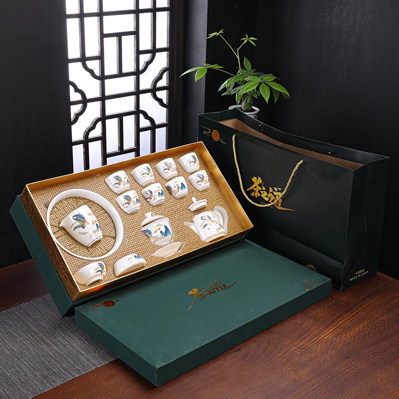 Lilang Dehua White Porcelain Tea Set