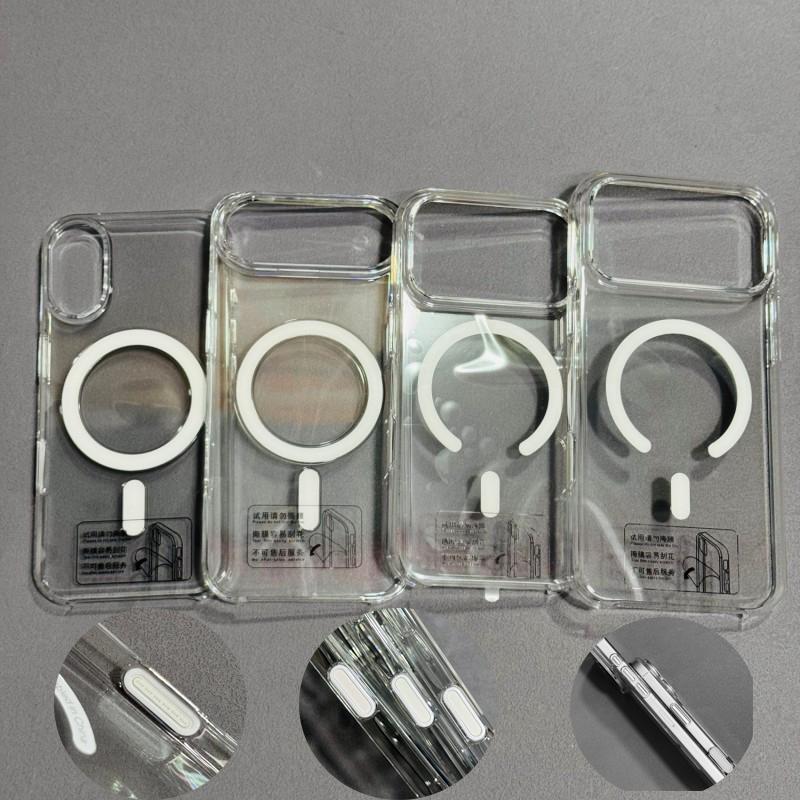 

Кнопка захвата камеры ИИ Магнитный чехол для iPhone 17 16 Pro Max Акриловая жесткая крышка Не желтеющая Поп-анимация для MagSafe iPhone 16 Plus чистый