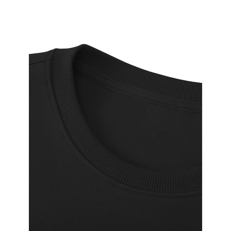 Men'S Stylish Long-Sleeve Crew Neck Sweatshirt, Moisture-Wicking, Comfortable for Home Wear, Suitable for Outings, Parties, Sweat-Resistant