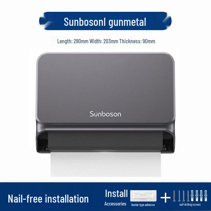 Nordic Wall-Mounted Hand Towel Box for Restrooms & Kitchens