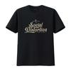 Maglietta da uomo Social Distortion Uomo Moda Classica Girocollo Cotone Nero 4X Large vintage Lavata Alla moda Elastica