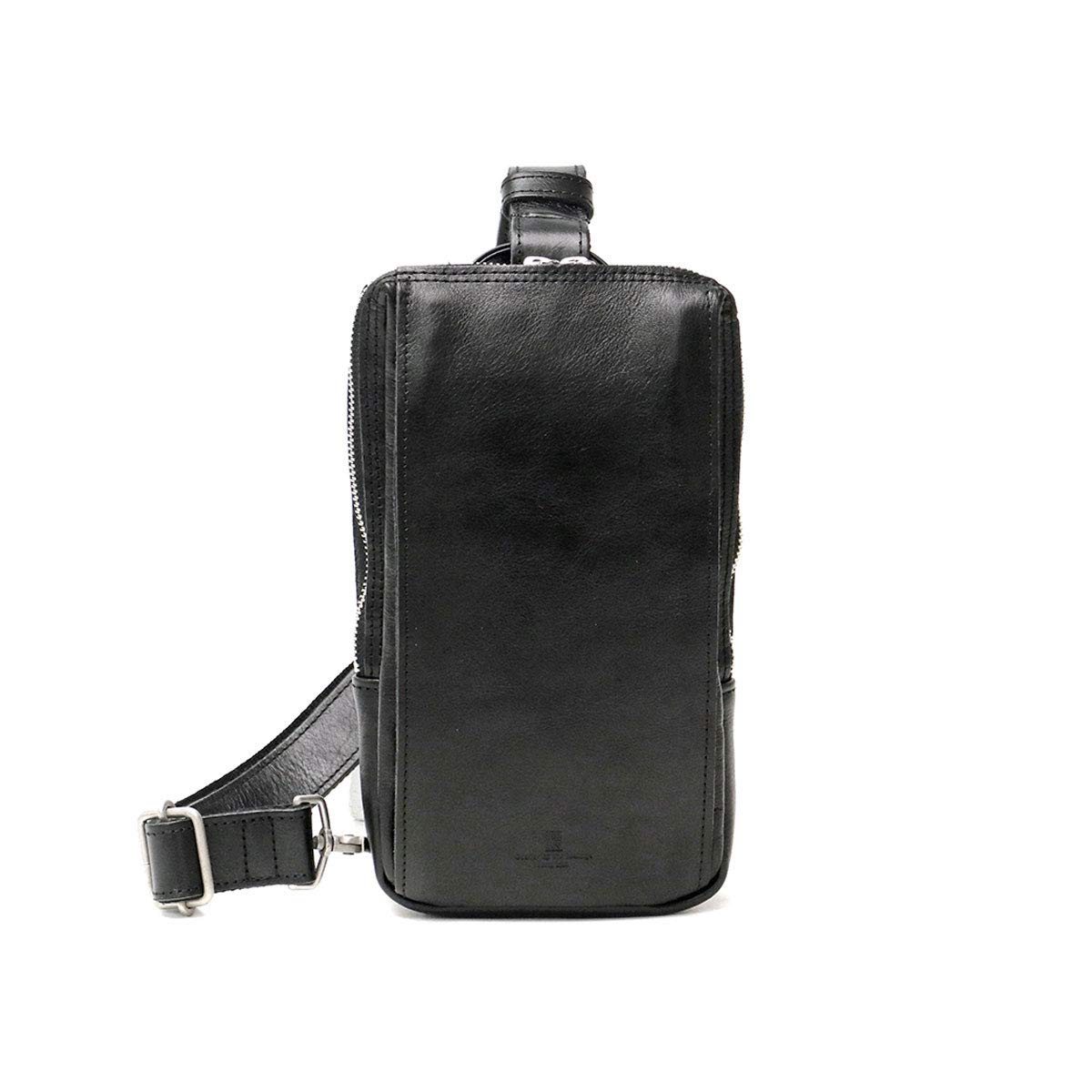 

Baggy Port Body Genuine Koai 2-Way Bag, Leather, Slanting, Men s, Black, BP-KOT1007-BK чорний