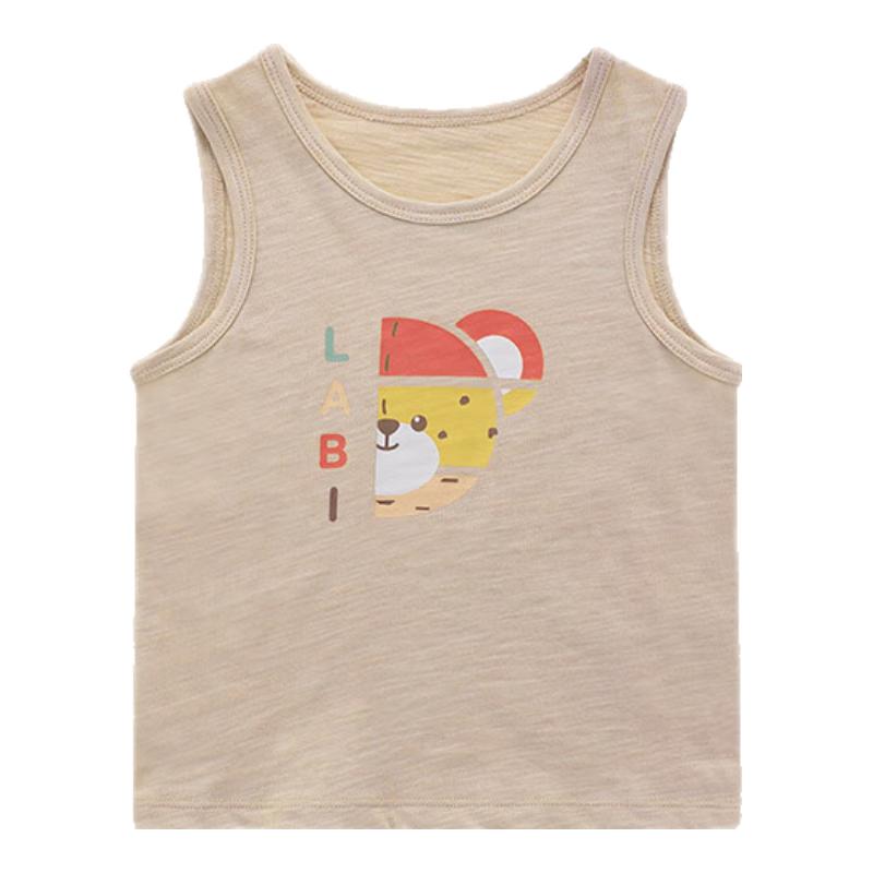 LABI Kids Summer Round Neck Bamboo Knot Vest 80