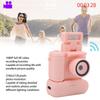Schlüsselanhängerkamera, 1080P Mini-DV-Kamera mit Taschenlampe, 1,44-Zoll kleiner, kompakter, tragbarer Videorekorder, Reise-Camcorder für Studenten und Kinder (Rosa)