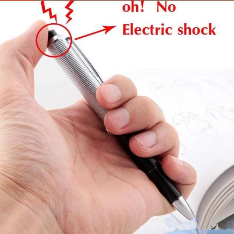 1ks Kreativní pero s elektrickým šokem Hračka Elektrická osoba Píšící pera Praktický gadget Vtipný žert Prank Trick Novinka Nejlepší dárek pro přítele