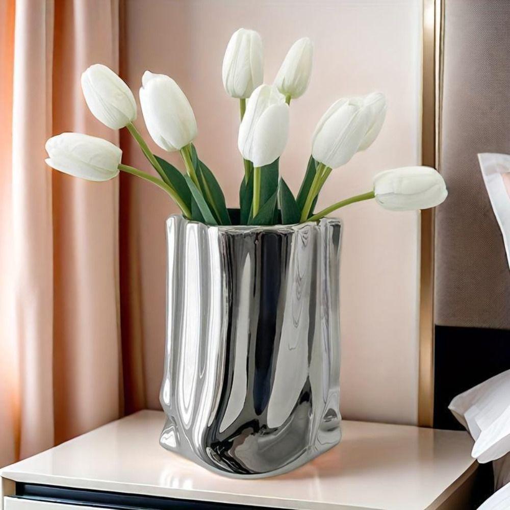 Light Luxury Tabletop Flower Vase Minimalist Decorative Bottles  Home Decoration