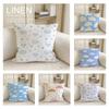 Art Cloud Pattern Cushion Cover Linen Decorative Pillowcase Set Pcs X X X Breathable Washable Sofa Cushion Cover