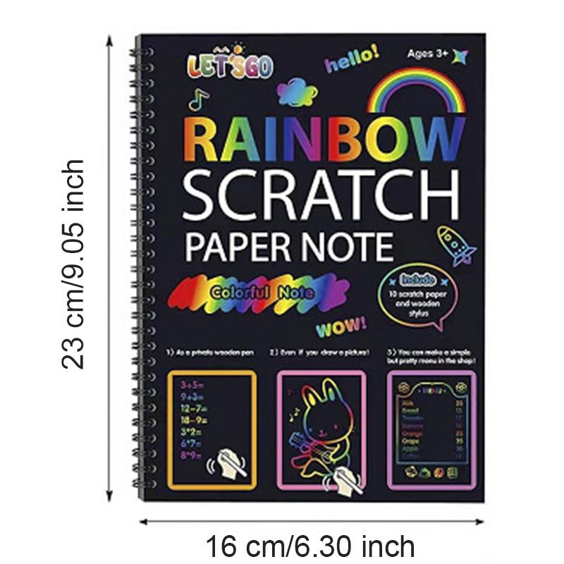 

Non-Toxic Children S Diy Drawing Toys 16*23Cm Magic Scratch Art Crafts Scraping Paintings Paper Children S Scratching Paper Kids Gifts