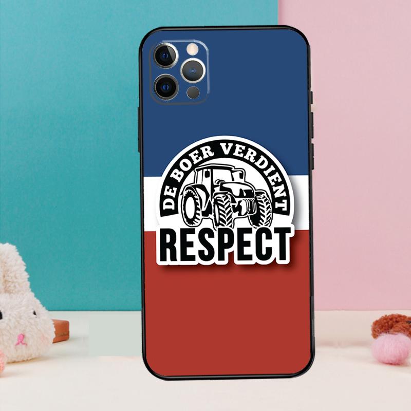 

No Farmers No Food Trots Op De Boer Phone Case For iPhone 14 15 16 Pro Max 11 12 13 Pro X XR XS Max Plus Cover iPhone 16
