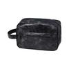 Waterproof Men Toiletry Bag PU Leather Large Capacity Cosmetic Bag Portable Design Simple Storage Shaving Tools Organizer