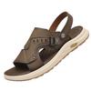 2025 Summer Men's Sandals Outdoor Beach Shoes Non-slip Leather Sandals Platform-soled Breathable Sandals Sandals