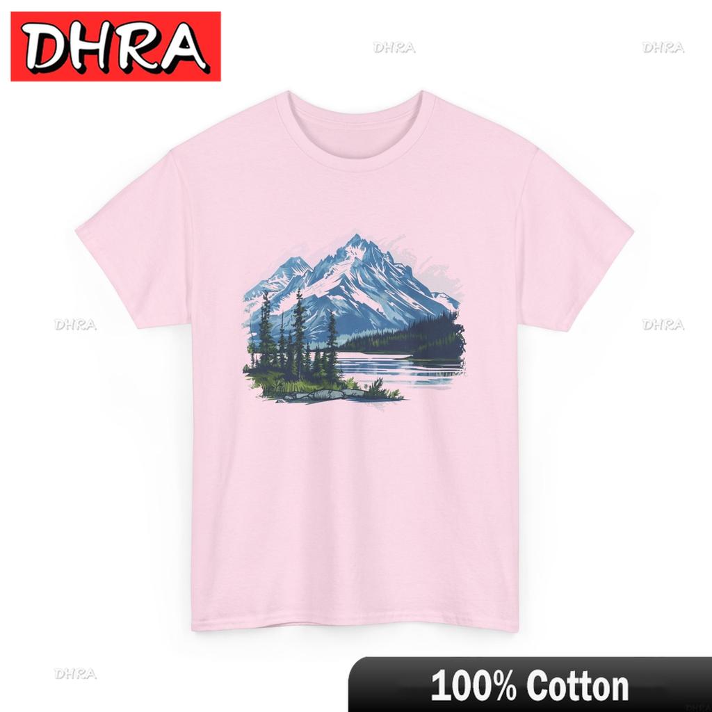 Id Rather Be in The Mountains TShirt Hiking Outdoor Lover Tee Hipster Tops Funny Soft Artistic Tees College Style TShirt