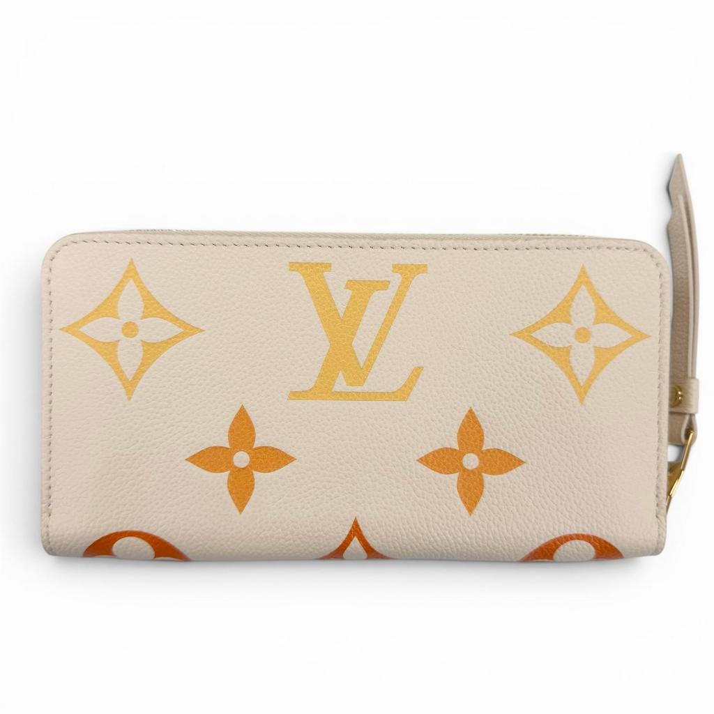 Pristine LOUIS VUITTON LV Gradient Empreinte Zip Around Zippy Wallet M82206 Used