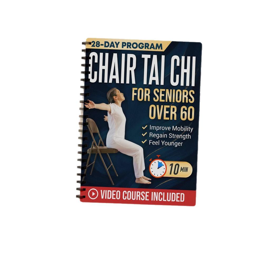 28-Day Chair Tai Chi Notebook: Tai Chi for Over 60s