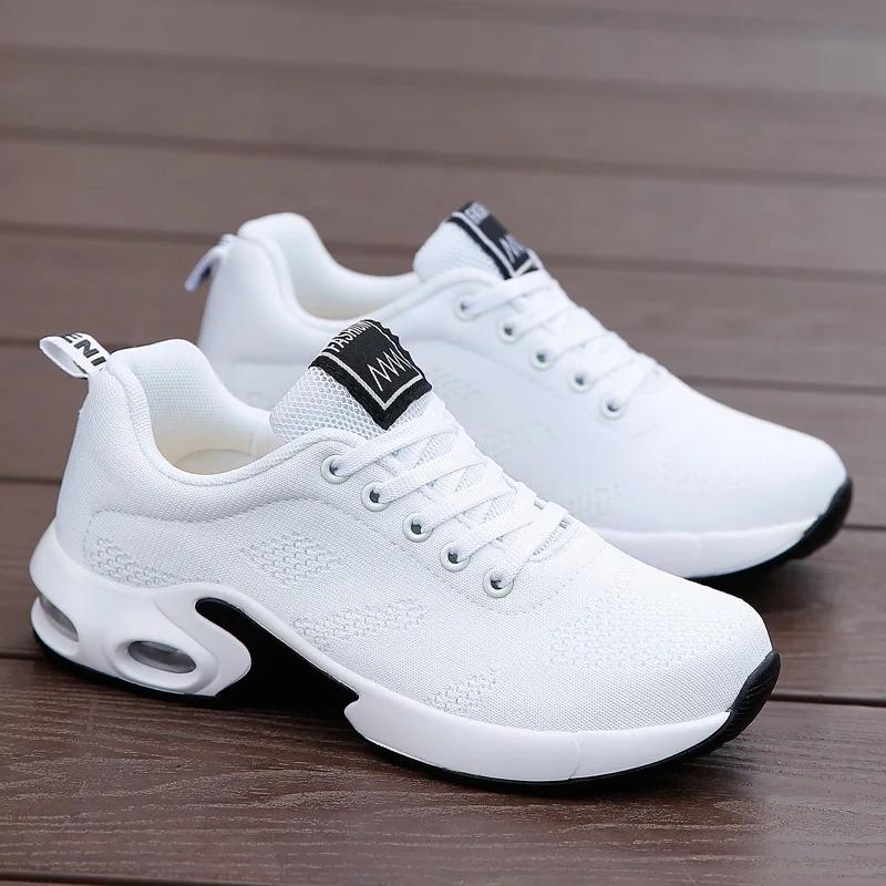 Fashion Women Shoes White Black Running Shoes For Women Outdoor Sneakers Sports Shoes Tennis