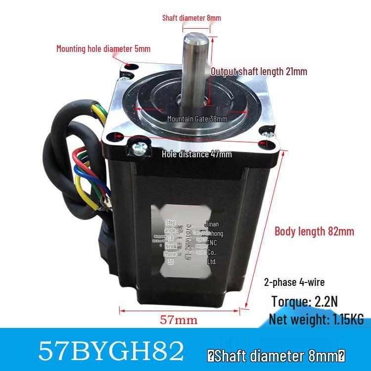 57BYGH311 Hochdrehmoment 3A Schrittmotor mit 76MM Gehäuse - Zweiphasiger Treiberkompatibel für Graviermaschinen