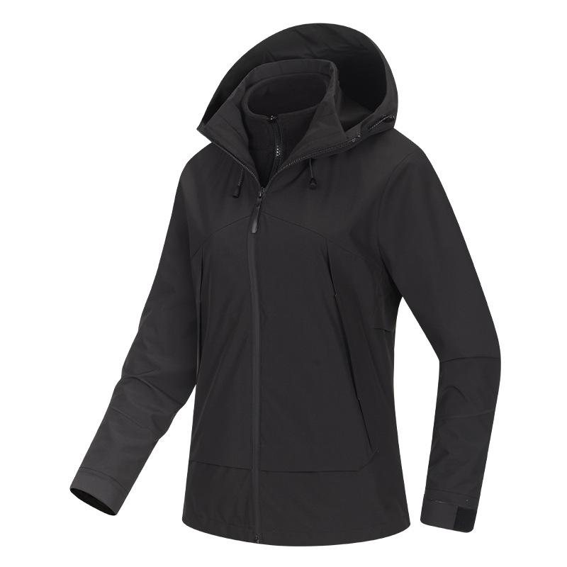Outdoor Travel Autumn and Winter Three-in-one Jacket Hard Shell Men and Women The Same Style