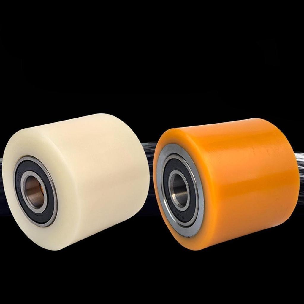 Nylon Drive Tire Wheel for Forklift Durable Assembly Electric Pallet Roller Part for Small and Manual Forklifts