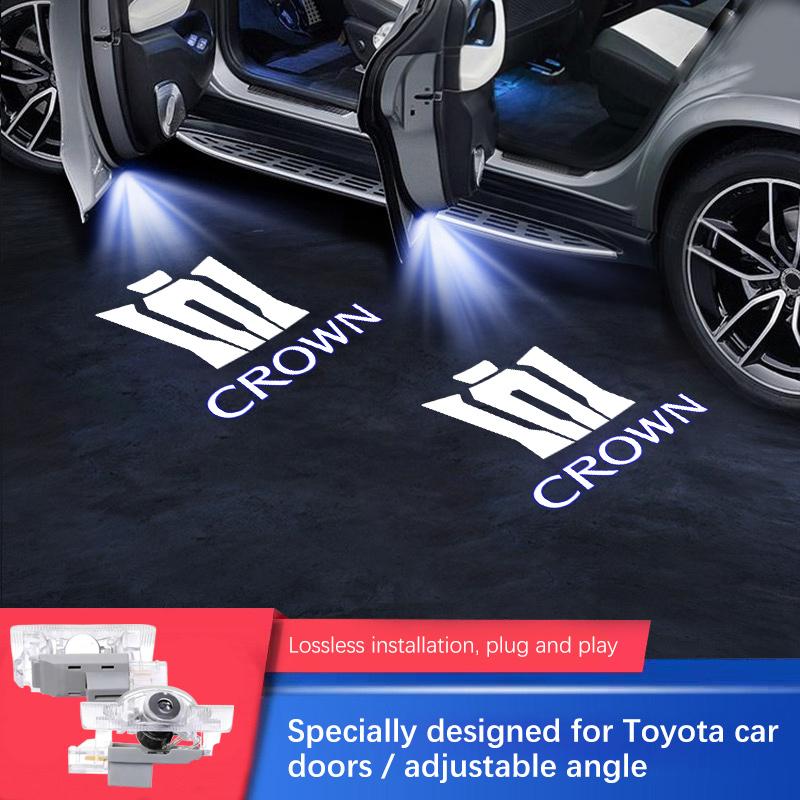 Car Door Welcome Light Led HD Projector Lamp Courtesy Light For Toyota Crown JZS171 JZS171W JZX175 JZX171 GRS200 GRS181 GRS182 EOY11