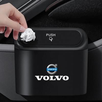 1Pcs Portable Car Bin Hanging Auto Trash Can ABS Storage Box For XC90 V90 V60 XC60 V40 S80 S60 S90 C40 XC40 V70 XC70 C30 C
