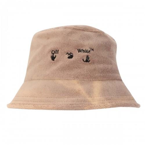 Off White Schwimmender Mann Handtuch Bucket Hat