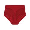 European and American large size TK mid-waist briefs, belly girdle waist lift hip transparent mesh stripes, comfortable and pure