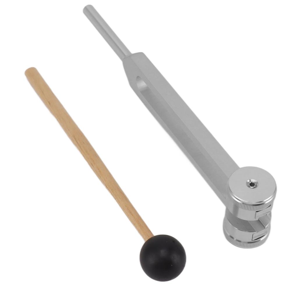 Stimmgabel-Set Professionelles Heilinstrument 128 Aluminiumlegierung Sensorische Stimmgabel mit Hammer