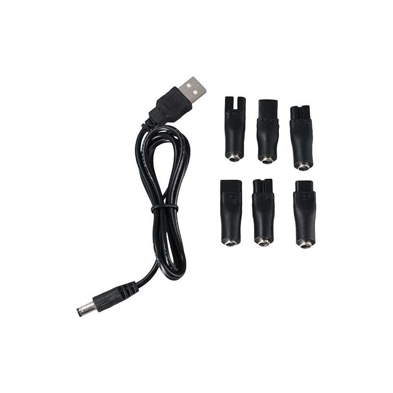 Double Hole Adapter Razor Charger Converter Shaver Power Adapter Charging Heads Adapter Hair Clippers Cable DC Connector