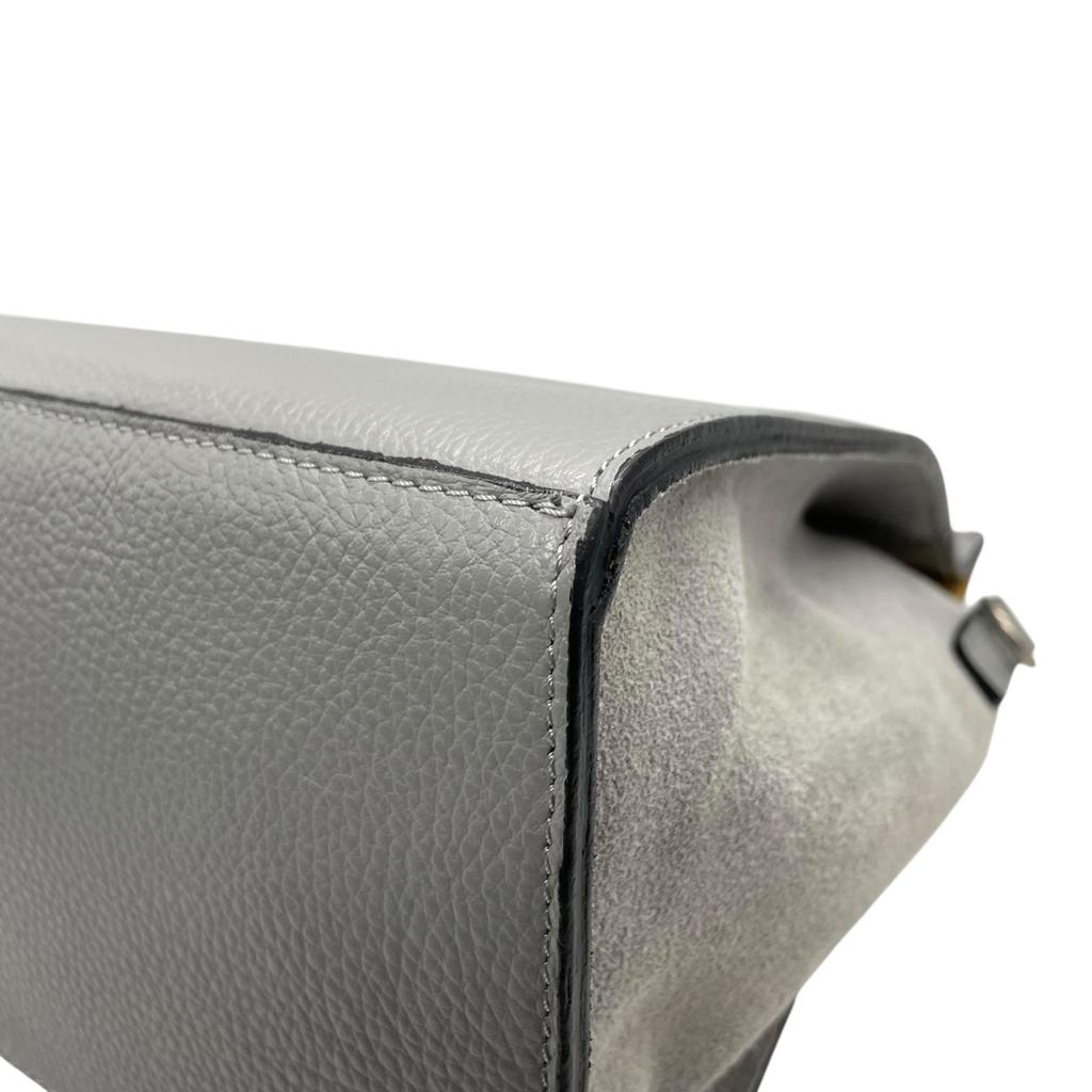 Used CAMELLIAHandbag gray leather/Suede Women