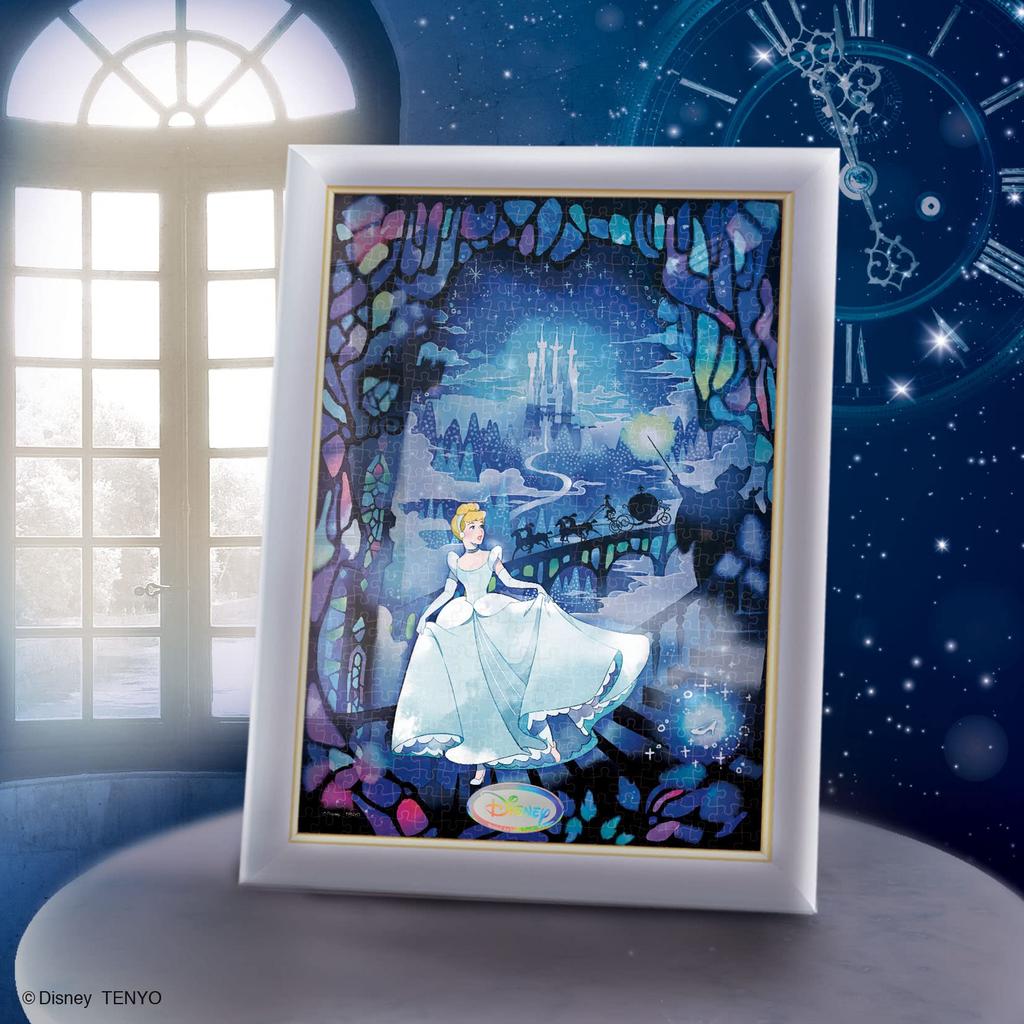 500-piece Jigsaw Puzzle Disney "Cinderella" Gyutto Series [Stained Art] (25x36cm)