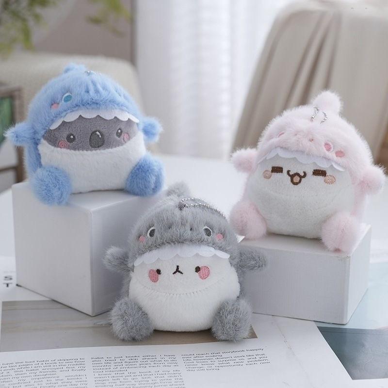 Plush Shark Keychain With Cute Expression For Backpack Decor And Kids Gifts