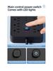 19-in-1 Multifunctional Power Strip with 3 USB Ports and US Plug Adapter for Mexico, Taiwan, Canada