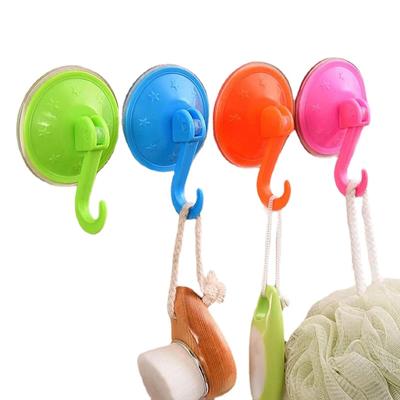 3pcs 7.5cm Suction Cup Hook Wall Plastic Seamless  Creative Vacuum